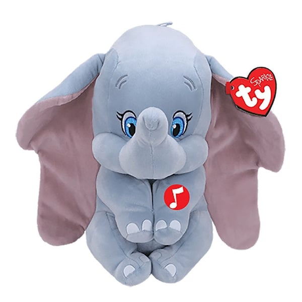 TY Beanie Boos Glitter Plyslegetøj Disney Dumbo + Lyd 24 cm