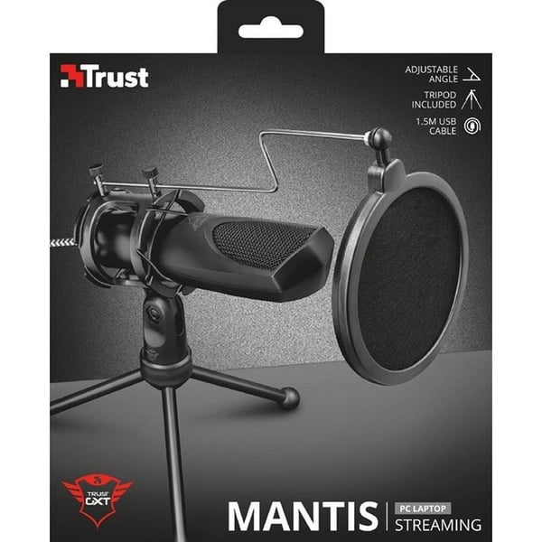 Trust GXT 232 Mantis USB-suoratoistomikrofoni musta