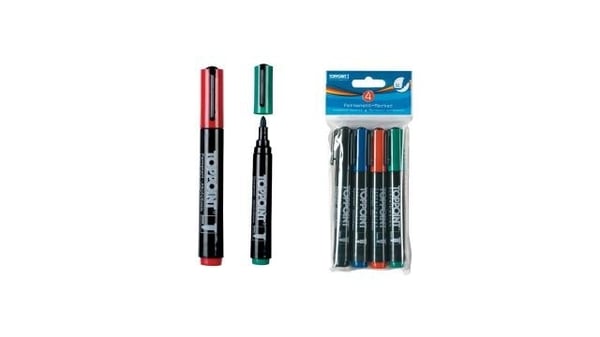 Toppoint Permanenta Markers 4 stycken