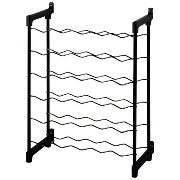 Tomado-Metaltex Chianti -viiniteline 30 pullolle 68x50x26 cm musta