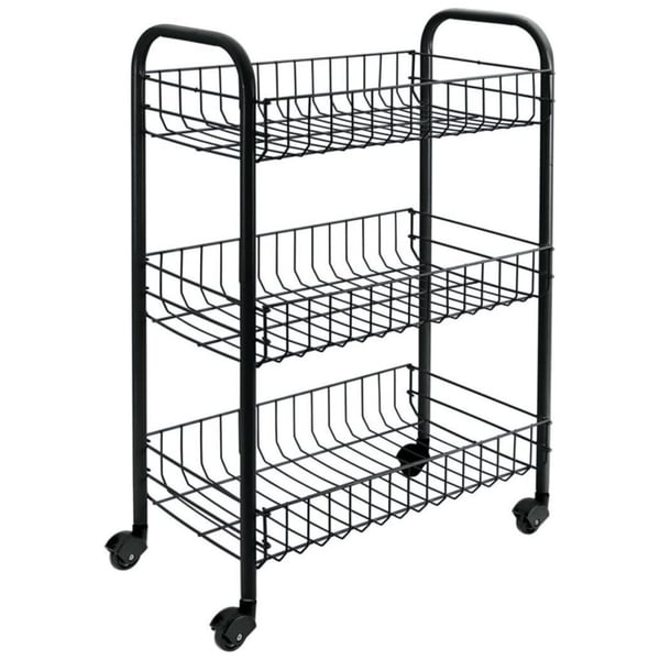 Tomado-Metaltex Siena køkkenrulle med hjul 41x23x63 cm sort
