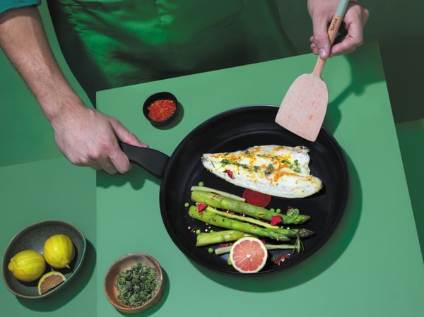Tefal Renew Black Stegepande 28 cm Sort