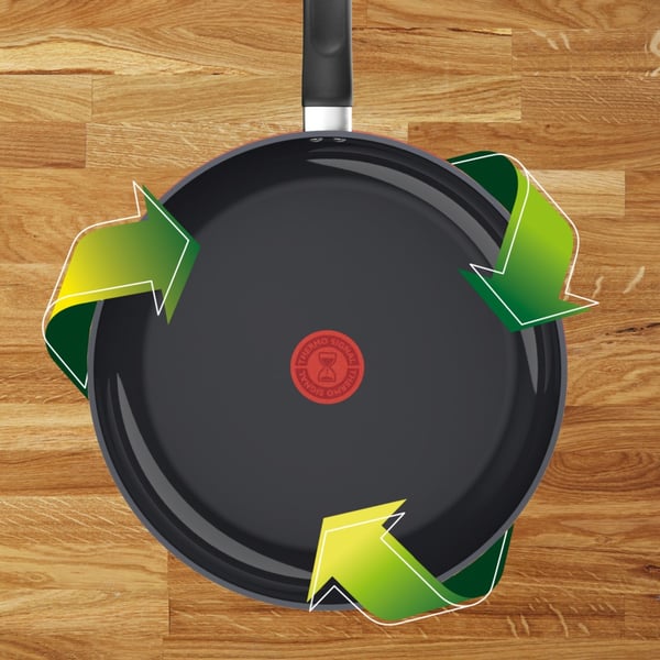 Tefal C47604 Change Sort Keramisk Stegepande 24 cm Sort
