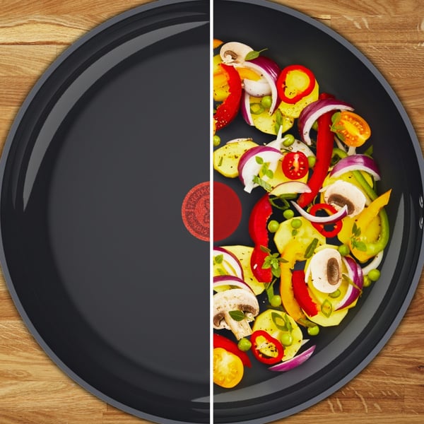 Tefal C47604 Change Sort Keramisk Stegepande 24 cm Sort