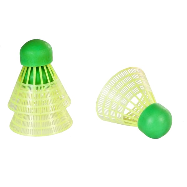 SportX Speed Badminton Shuttles i Rør 3 Stk. Neon Gul/Grøn