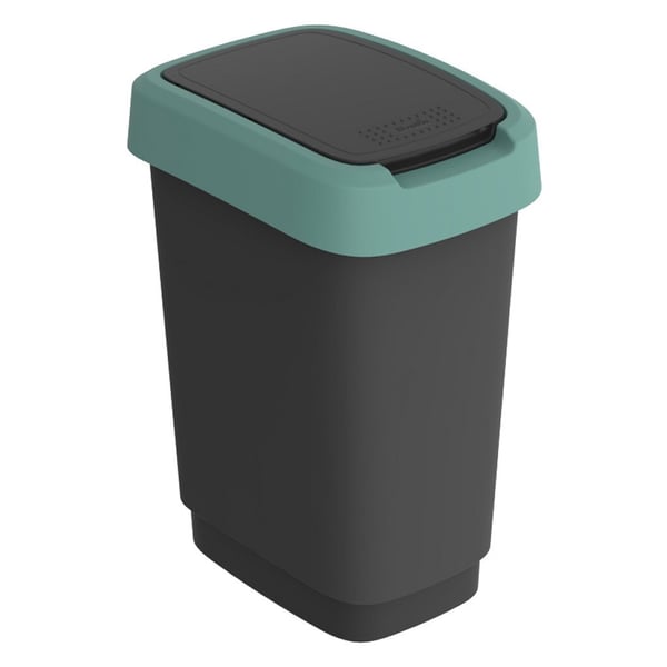 Rotho Twist Papperskorg 10L Mistelgrön/Antracit