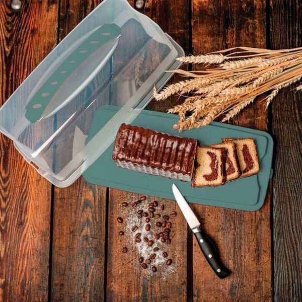 Rotho Fresh Cake Box Suorakulmainen 36x16,5x16,5 cm Mistelinvihreä