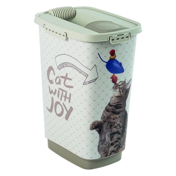 Rotho Cody kattefoderbeholder 25L Cappuccino/Sand