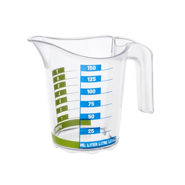 Rotho Domino Mätkopp 0,15L Transparent