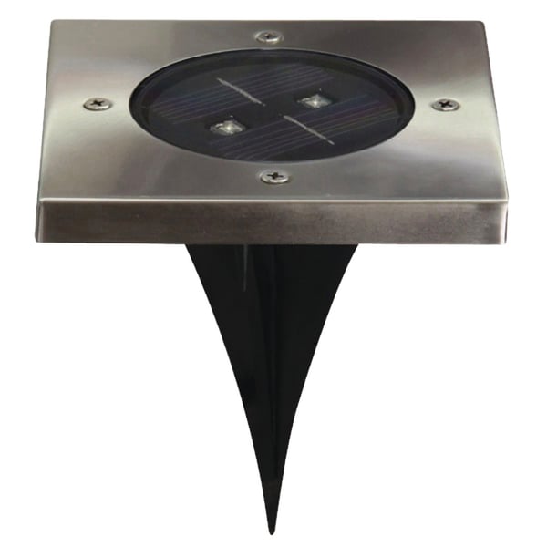 Ranex RA-5000406 LED solcellsdriven markspotlight i rostfritt stål