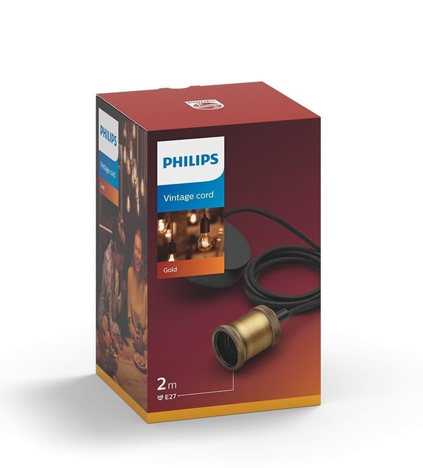 Philips Vintage-ledning 1x60w guld