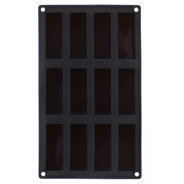 Patisse Mini Kageform 12 Rum 29x17 cm Sort/Silikone