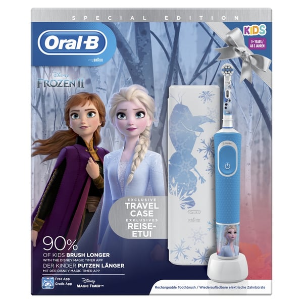 Oral-B Kids Disney Frozen 2 Elektrisk Tandbørste Blå/Hvid