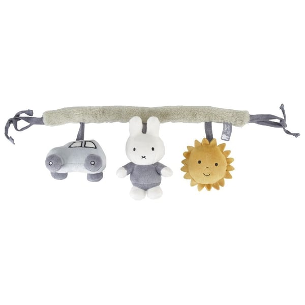 Miffy Fluffy Barnevognsstrammer + Lyd Blå
