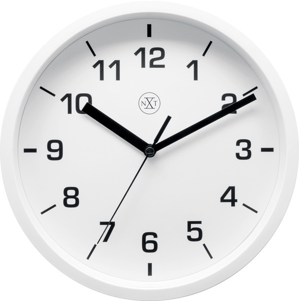 NeXtime NX-7321WI seinäkello NXT halkaisija 20 cm muovi valkoinen, valkoinen kellotaulu NeXtime NX-7321WI seinäkello NXT halkaisija 20 cm muovi valkoinen, valkoinen kellotaulu