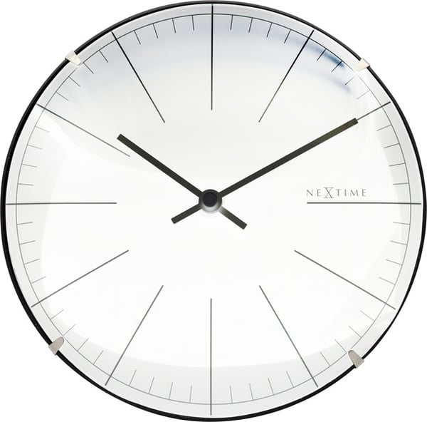 NeXtime NE-3506WI seinäkello Big Stripe Ø20 lasia valkoinen