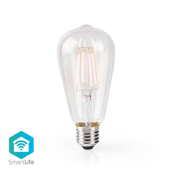 Nedis WIFILF10WTST64 Wi-Fi Smart LED-glødelampe E27 ST64 5 W 500 lm