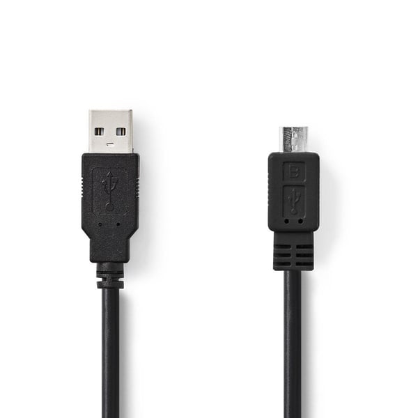 Nedis CCGT60500BK20 Kabel USB 2.0 A Han - Micro B Han 2.0 M Sort