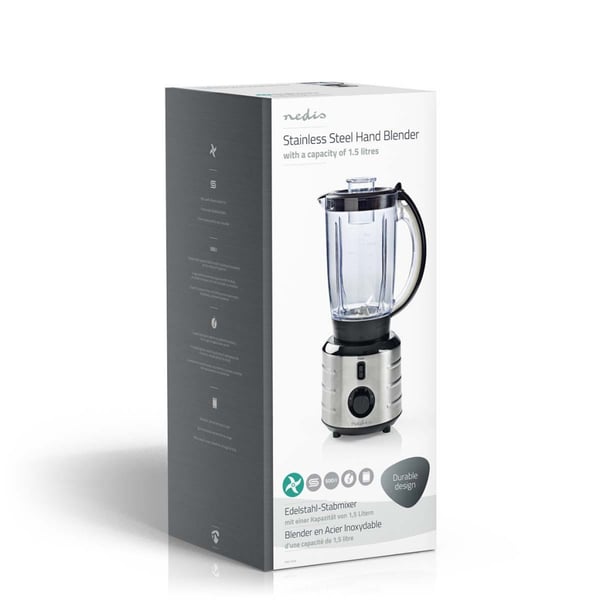 Nedis KABL210CAL Stående Blender 500 W 1,5 L Rustfrit Stål