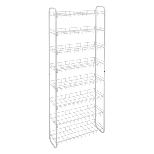 Metaltex skohylde 8 niveauer 64x23x165 cm hvid