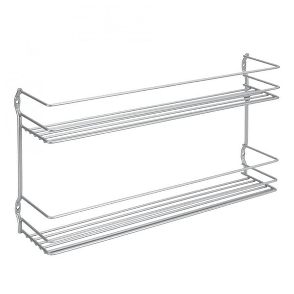 Metaltex Space Saver Smart Kitchen Pepito krydderirist 2 niveauer 36x8x19 cm sølv