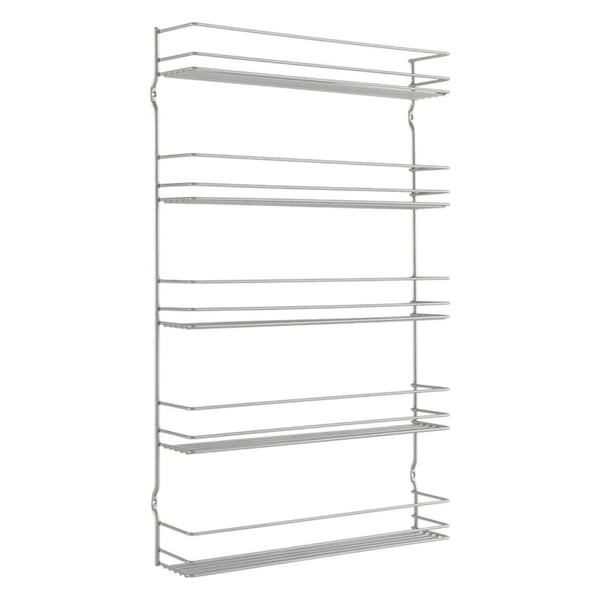 Metaltex Space Saver Smart Kitchen Pepito krydderirist 5 niveauer 36x8x58 cm sølv