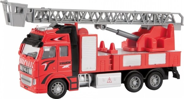 Metallinen paloauto 1:38 Punainen 12CM