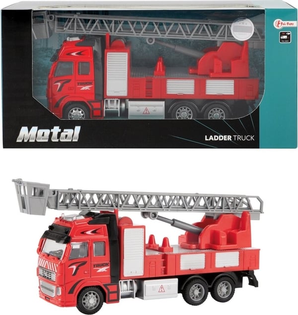Metallinen paloauto 1:38 Punainen 12CM