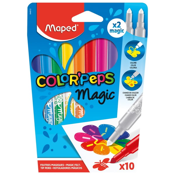 Maped Color'Peps Magic -huopakynät 8 väriä + 2 Magic-kynää
