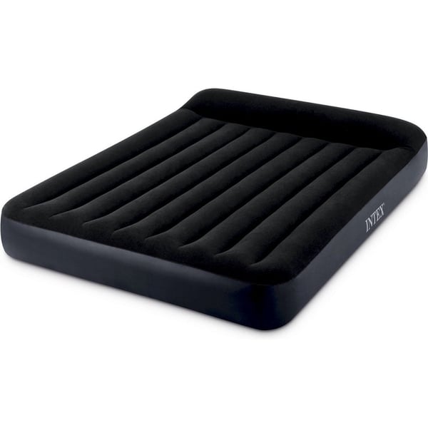 Intex 64150ND Dobbelt Luftmadras + Indbygget Elektrisk Pumpe 152x203x25 cm Sort