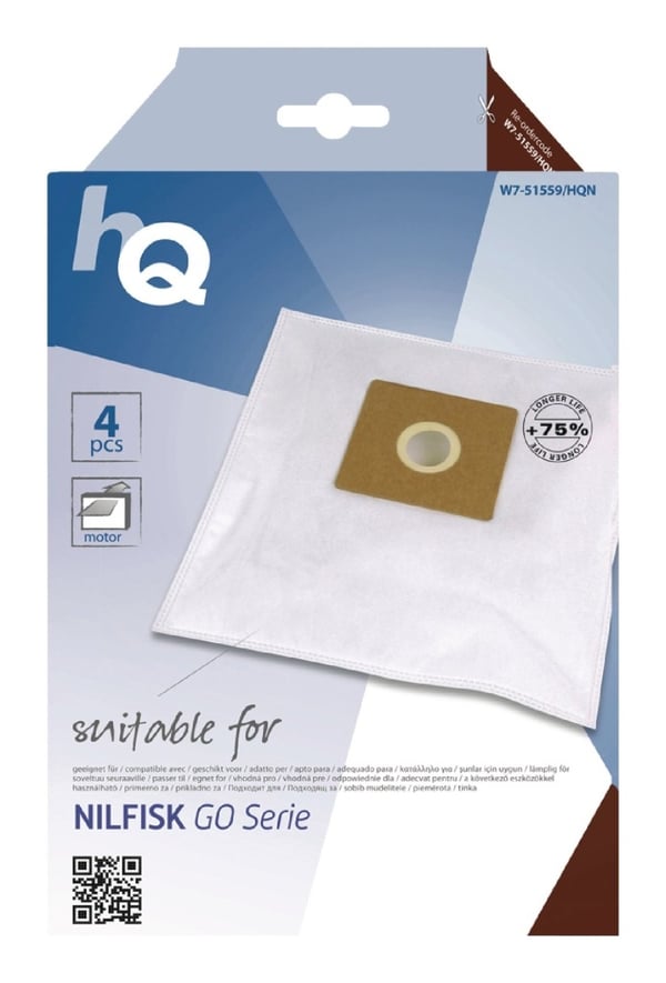 HQ W7-51559/HQN Støvsugerpose Nilfisk Go-serien