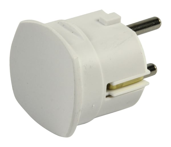 Hq El-st005 Jordstik med sideudtag Hvid