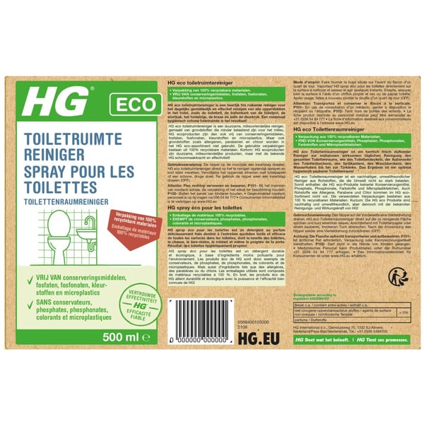 HG ECO WC-puhdistusaine 500 ml