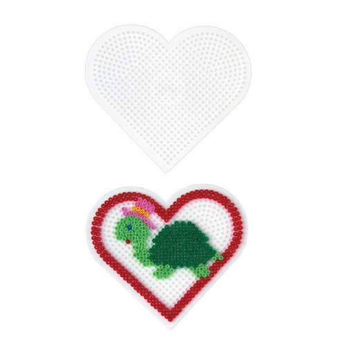 Hama Strygeperler Bundplade Hjerte Stor