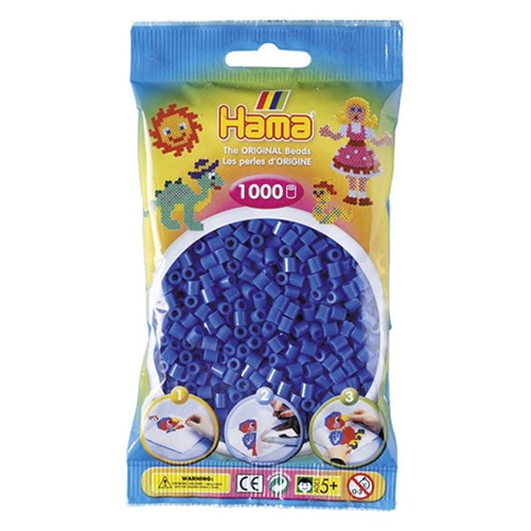 Hama Strygeperler Blå 1000 Stykker