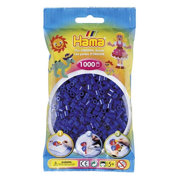Hama Strygeperler Mørkeblå 1000 Stykker
