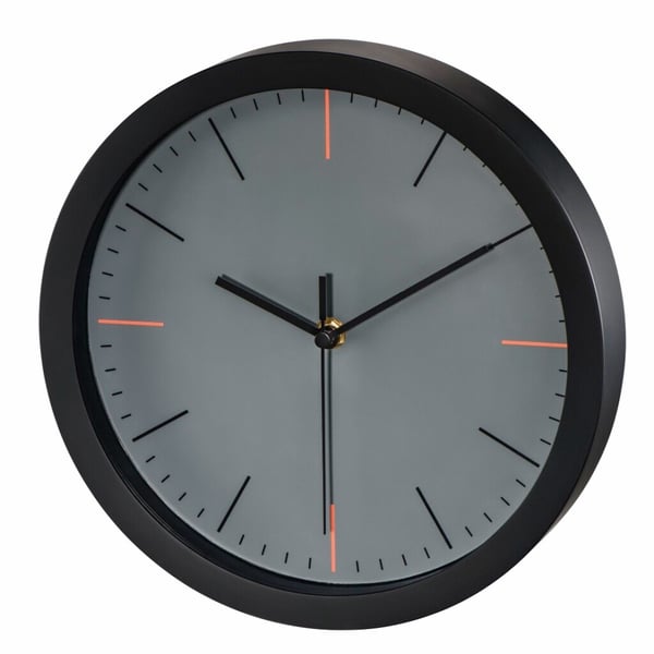 Hama Seinäkello MaxR 25 cm, hiljainen, harmaa
