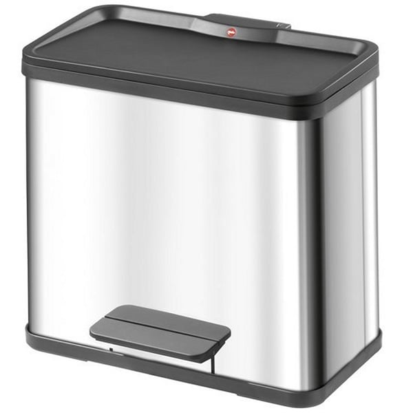 Hailo 0630-200 Åko Duo Plus L Pedalhink 17+9L Rostfritt stål/Svart