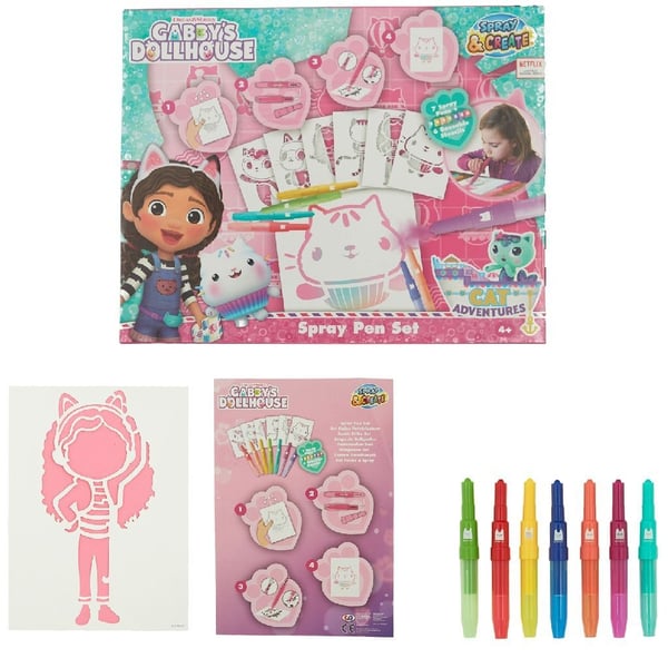 Gabbys dockhus spraypennset
