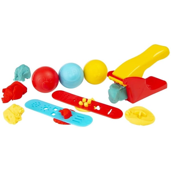 Fisher-Price Dough Dots -savileikkisetti repussa, 6 osaa