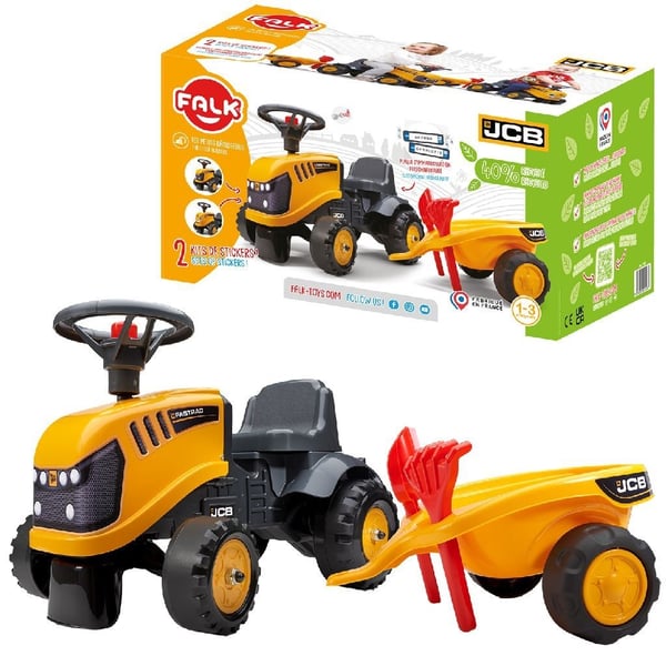 Falk JCB -kävelytraktorisetti 1+
