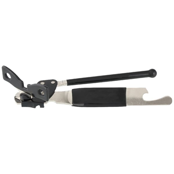 Fackelmann Basic dåse- og flaskeåbner 15 cm sølv/sort