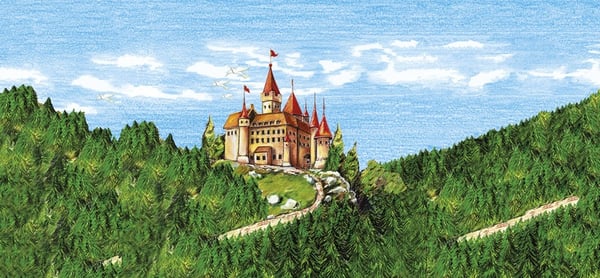 Faber Castell FC-120148 farveblyant Faber-Castell Castle sekskantet papkassette med 48 dele