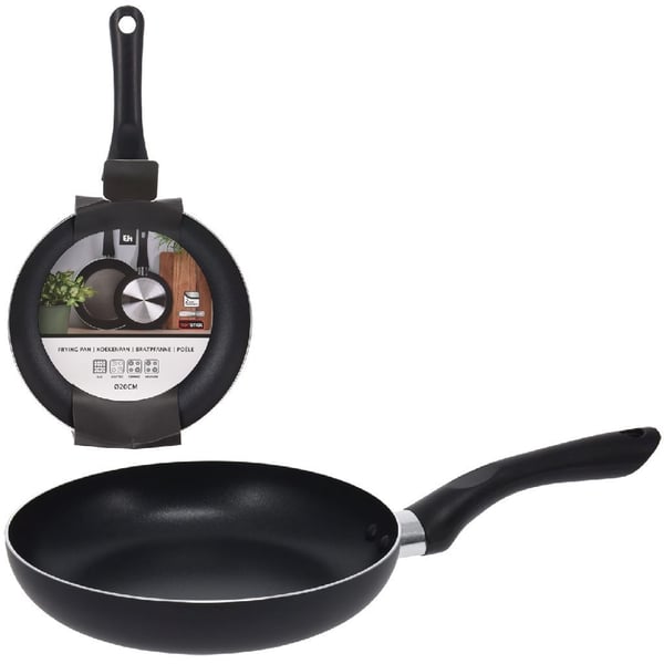 Excellent Houseware stegepande 20 cm aluminium/sort