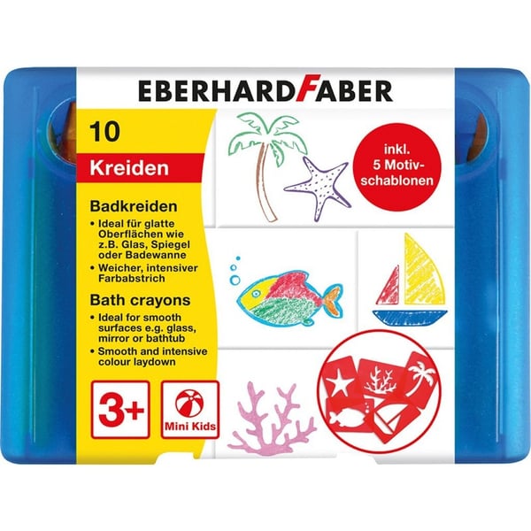 Eberhard Faber EF-524110 kylpyliitu, 10 kpl, säilytyslaatikko, sis. 5 patruunaa
