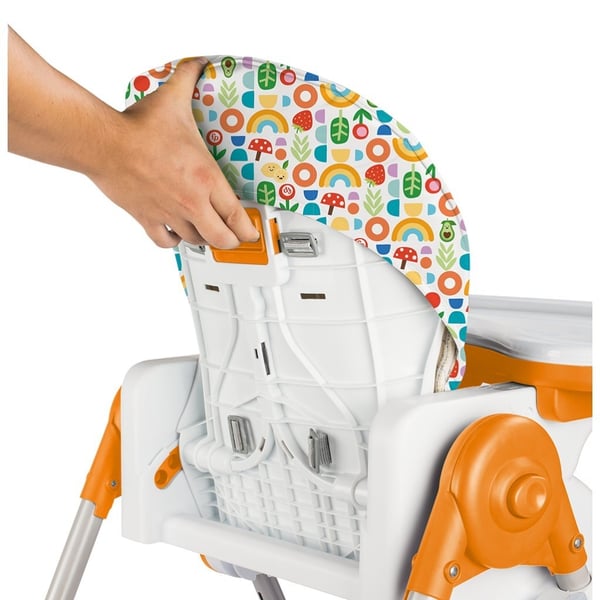 Dolu Fisher Price Deluxe Højstol 105x57x87 cm Hvid/Orange