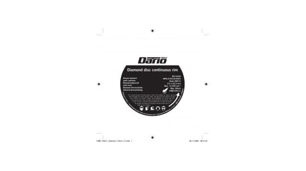 Dario Tools timanttikatkaisulaikka 115 mm