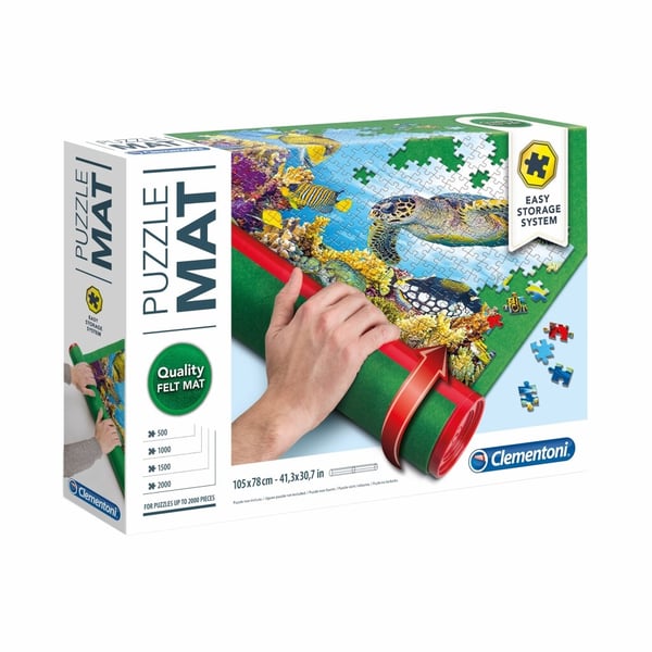 Clementoni Filt Puslemåtte 105x78 cm Grøn