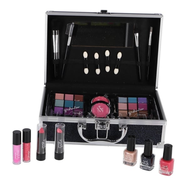 Casuelle Aluminium Makeup Etui Mørkeblå/Glimmer