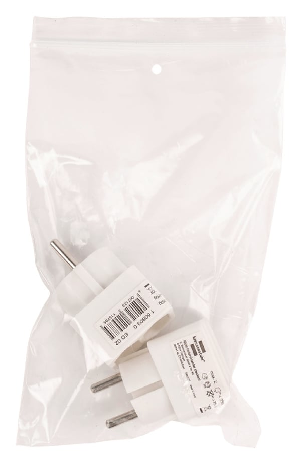 Brennenstuhl BN-1508030 Stikkontaktfordeler 2 x Euro Hvid